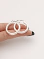 thumb Brass Geometric Minimalist Hoop Trend Korean Fashion Earring 2