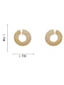 thumb Brass Cubic Zirconia Geometric Vintage Cluster Earring 3