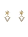 thumb Copper Cubic Zirconia Geometric Dainty Stud Trend Korean Fashion Earring 0