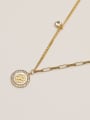 thumb Brass Shell Geometric Minimalist Trend Korean Fashion Necklace 0