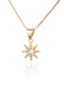 thumb Brass Cubic Zirconia Cute Star  Earring and Necklace Set 3