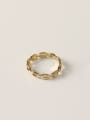 thumb Brass Geometric Minimalist Band Fashion Ring 0