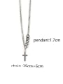 thumb Titanium Steel Cross Minimalist Regligious Necklace 3