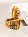 thumb Stainless steel Geometric Vintage Band Ring 0