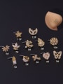 thumb Brass Cubic Zirconia Star Cute Nose Studs(Single Only One) 0
