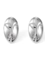 thumb Titanium Steel Geometric Minimalist mask Stud Earring 2