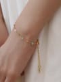 thumb Brass Glass beads Minimalist Irregular  Bracelet and Necklace Set 2