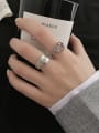 thumb Alloy Face Trend Band Ring 1