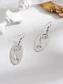 thumb Copper Ethnic Minimalist face abstract Hook Trend Korean Fashion Earring 3