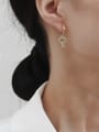 thumb Brass Cubic Zirconia Key Dainty Stud Trend Korean Fashion Earring 1
