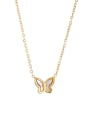 thumb Brass Shell Butterfly Minimalist Necklace 0