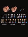 thumb Titanium Steel Opal Round Hip Hop Stud Earring(Single Only One) 0