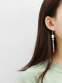 thumb Copper Freshwater Pearl Tassel Minimalist Hook Trend Korean Fashion Earring 1