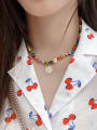 thumb Alloy Resin Flower Trend Beaded Necklace 1