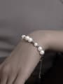 thumb Brass Imitation Pearl Geometric Trend Bracelet 1