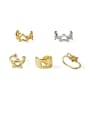 thumb Brass  Vintage Hollow five-pointed star ear clip Single 0