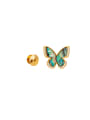 thumb Brass Shell Butterfly Minimalist Brooch 0