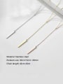 thumb Stainless steel Tassel Minimalist Multi Strand Necklace 2