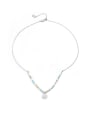 thumb Brass Natural Stone Star Hip Hop Necklace 2