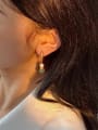 thumb Brass Imitation Pearl Tassel Bohemia Drop Earring 1