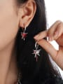 thumb Brass Enamel Hip Hop Star  Earring and Necklace Set 1
