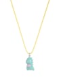 thumb Brass Enamel Cute Icon  Earring and Necklace Set 0