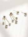 thumb Brass Cubic Zirconia Tassel Vintage Drop Trend Korean Fashion Earring 3