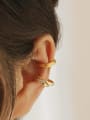 thumb Brass  Smooth Geometric Minimalist Single Earring Single 0