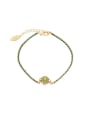 thumb Brass Cubic Zirconia Weave Trend Bracelet 0