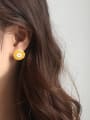 thumb Alloy Enamel Round Cute Stud Earring 1