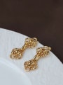 thumb Brass Flower Vintage Chinese knot  Drop Earring 2