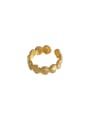 thumb Brass Geometric Hip Hop Band Ring 0