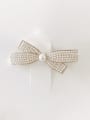 thumb Brass Imitation Pearl Trend Bowknot Hair Barrette 0