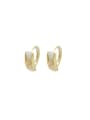 thumb Brass Cubic Zirconia Star Dainty Stud Earring 0