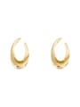 thumb Copper   Simple glossy irregular Trend Korean Fashion Earrings Stud Trend Korean Fashion Earring 0