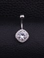 thumb Stainless steel Cubic Zirconia Flower Hip Hop Belly Rings & Belly Bars 4