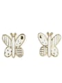 thumb Alloy Enamel Butterfly Cute Stud Earring 3