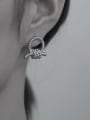 thumb Brass Knot Geometric Vintage Stud Earring 2