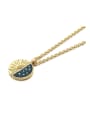 thumb Brass Enamel Star Vintage Necklace 2