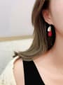thumb Copper Enamel Geometric Minimalist Hook Trend Korean Fashion Earring 1