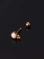 thumb Brass Opal Ball Hip Hop Single Earring 1