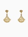 thumb Brass Cubic Zirconia Geometric Vintage Drop Trend Korean Fashion Earring 0