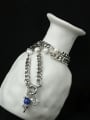 thumb Brass Cubic Zirconia Rosary Vintage Tassel Necklace 3