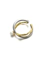 thumb Brass Geometric Minimalist Stackable Ring 3