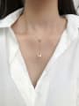 thumb Brass Shell Butterfly Dainty Trend Korean Fashion Necklace 1