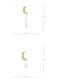 thumb Brass Imitation Pearl Irregular Minimalist Single Earring 4