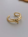 thumb Copper Bowknot Minimalist Blank Fashion Ring 0
