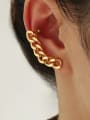 thumb Brass Irregular Vintage Hollow Chain  Single Earring (only one) 1