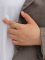 thumb Copper Geometric Nail shape Trend Stackable Fashion Ring 1