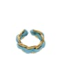 thumb Brass Geometric Trend Stackable Ring 2